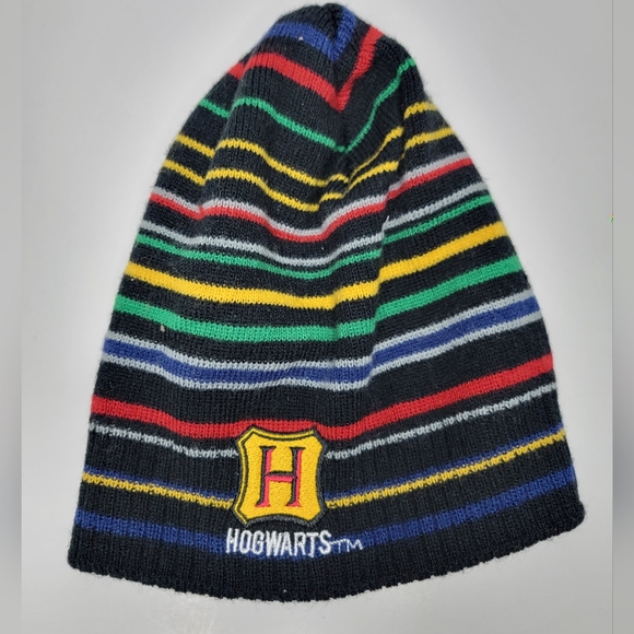 Harry Potter Hogwarts Beanie Rainbow Pride Colorful Women Kids Size Winter Cold - Picture 2 of 3